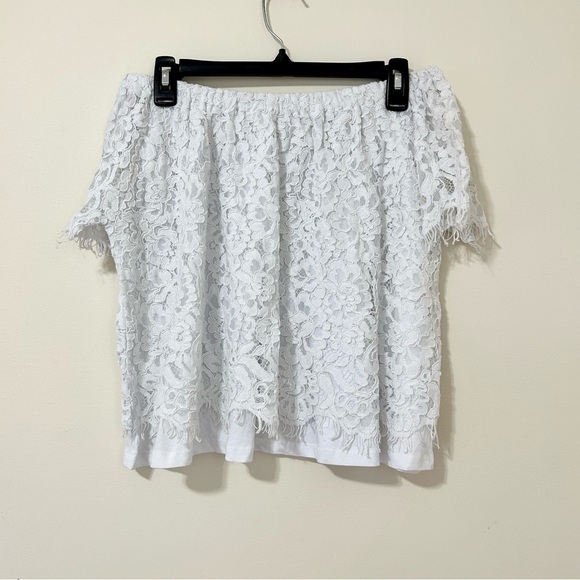 Generation Love Carly Off Shoulder Top in White sz XS - Picture 2 of 4